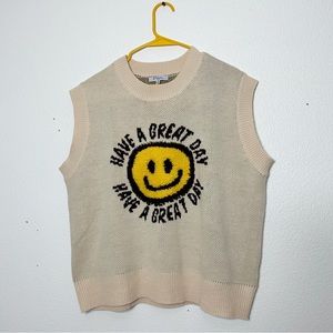 Dressed in LALA happy smile sweater vest size M